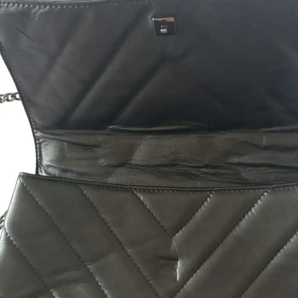 NWT Maison Héritage Paris Black Quilted Italian Leather Crossbody Bag